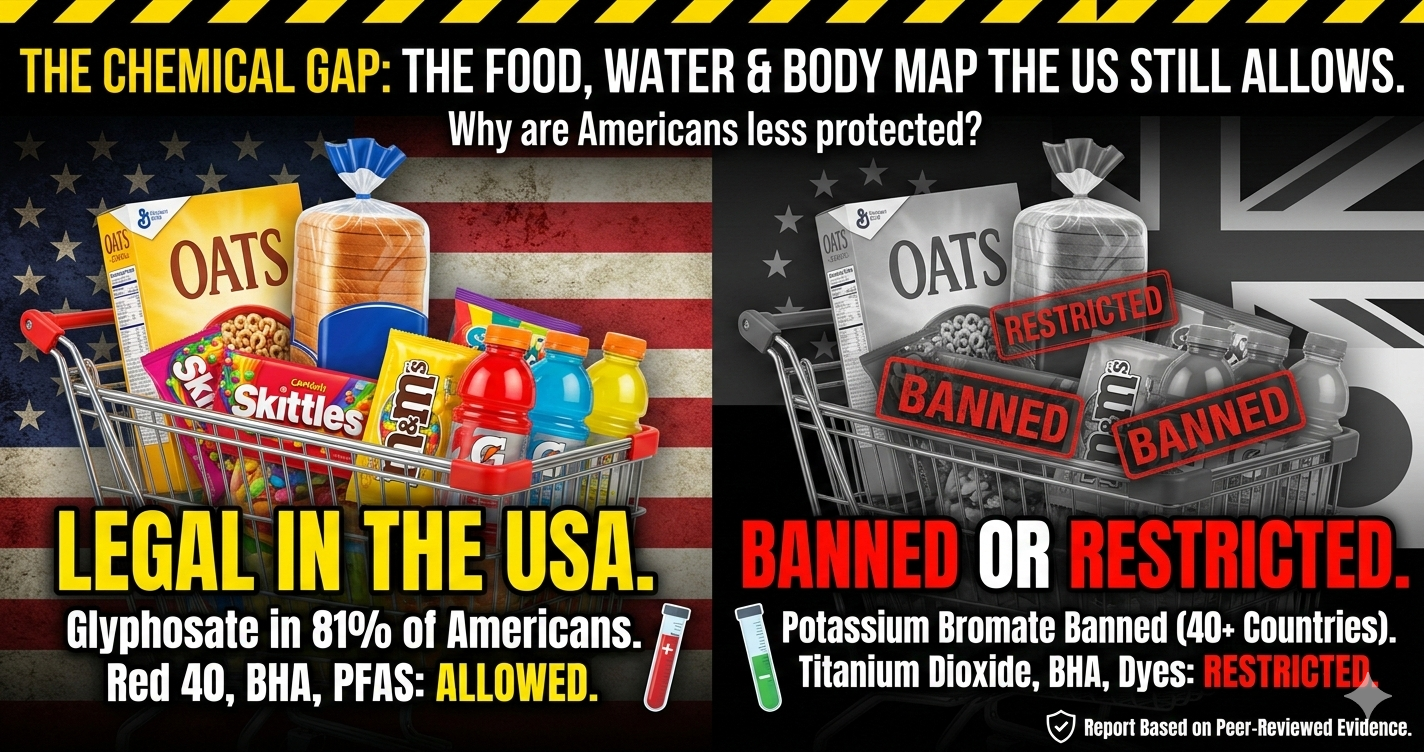 The Chemical Gap: Legal in the USA vs Banned or Restricted elsewhere