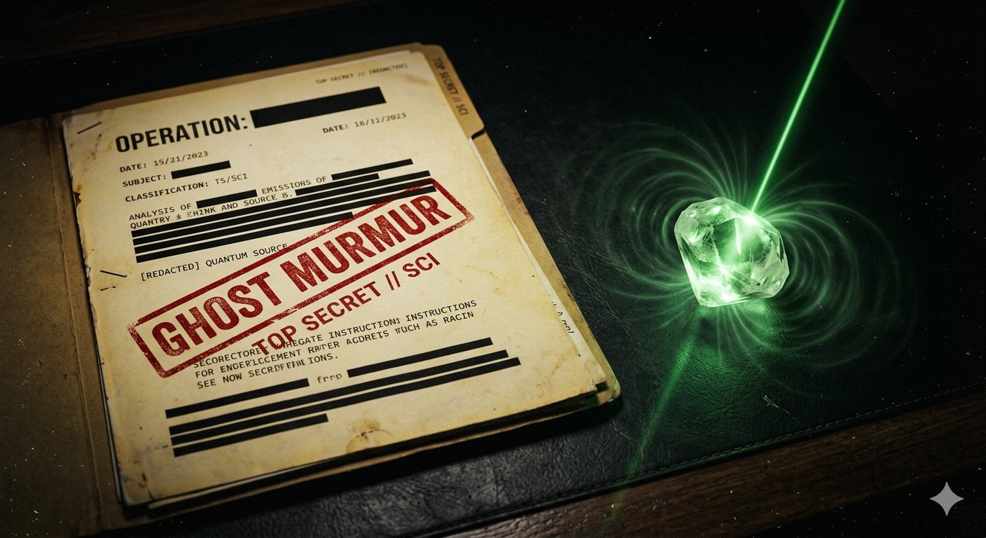 Ghost Murmur — Classified CIA quantum sensing dossier with NV diamond chip